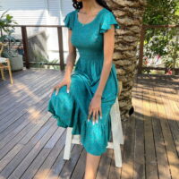 Bridie Green Vintage-Inspired Dress